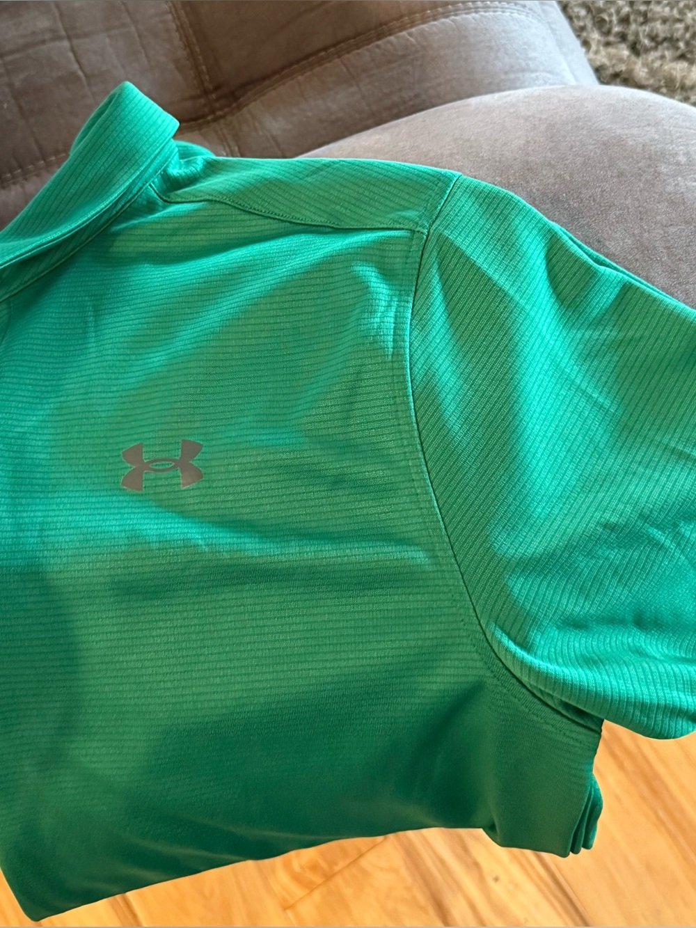 Under Armour Bright Green Mens Large Polo
